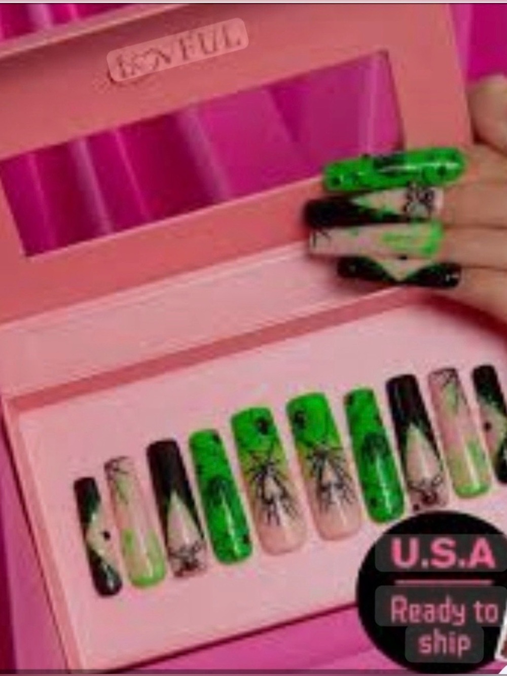 LOVFUL Luminous Lurker Handmade Nails